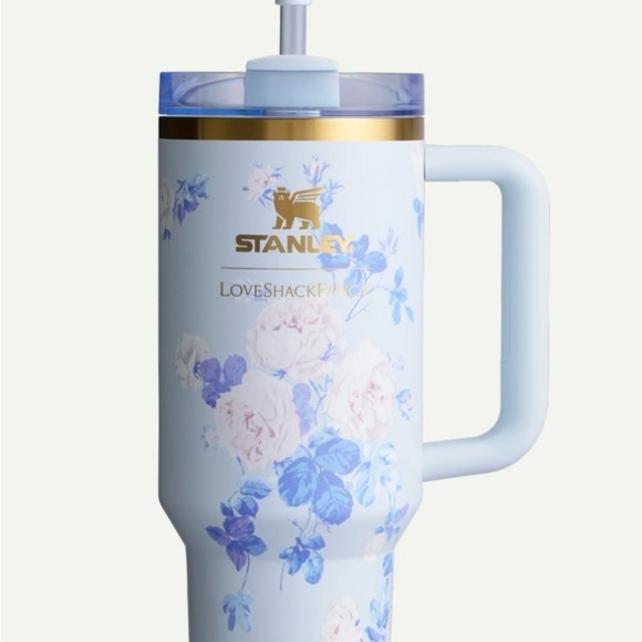 Stanley Other - Stanley X LoveShackFancy Blue Floral Tumbler with Straw